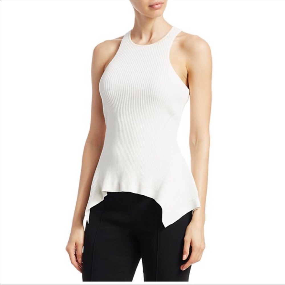 BNWT Cinq a Sept peplum top